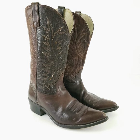 ACME Other - Acme Vintage Leather Western Pointed Toe Boots